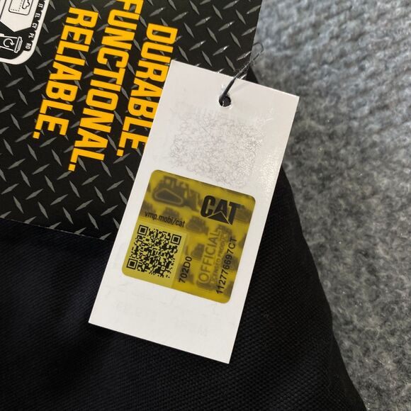 CAT Caterpillar Sherpa Lined Canvas Vest Adult Medium M Black Outdoor Workwear - Picture 7 of 16